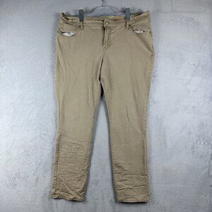 Old Navy Straight Leg Jeans Slim The Sweet Heart Womens Khaki Size 16 Petite